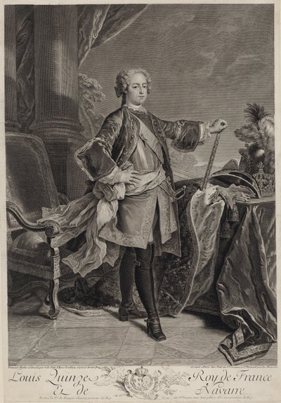 Portrait of Louis XV of France by Gilles Edme Petit